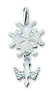 925 sterling silver hanger hugenoten kruis