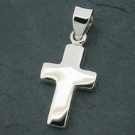 Silver pendant cross 20x12x3mm