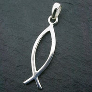 925 sterling silver hanger ichtus 30mm