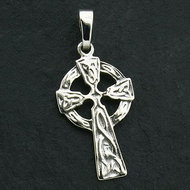 Silver pendant celtic cross 24x13mm