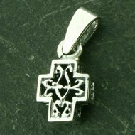Silberanhänger Keltisches Kreuz 13x8x4mm