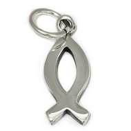 925 sterling silver hanger ichtus 20mm