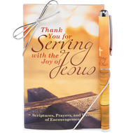 Kugelschreiber/Andachtsbuch serving joy Jesus