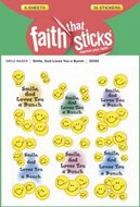Faith stickers Smile, God loves you a bunch