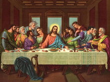 Diamond painting last supper 30x60cm square drill