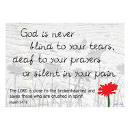 Postkarte (6) God is never blind