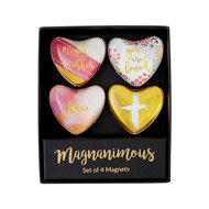 Magnet set hearts blessed mother (set of 4)