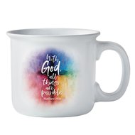 Mug cafe with God all things