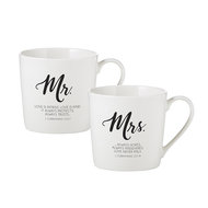 Mug set cafe Mr & Mrs