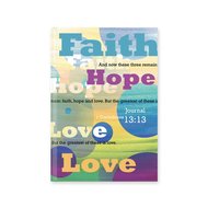 Schrijfdagboek hardcover faith hope love