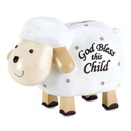 Coin bank lamb God bless this child
