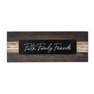 Houten staande deco faith family friends