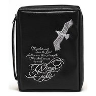 Biblecover medium black eagle