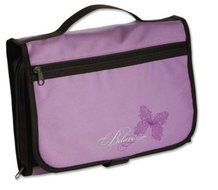 Biblecover trifold large lavendar/chocolate believe