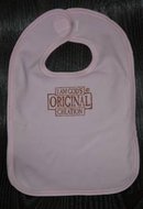 Baby bib God's original creation pink