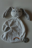 Cuddle cloth rabbit white God zorgt/regenboog