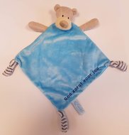 Cuddle cloth bear blue God zorgt voor jou embroidery