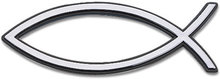 Auto Emblem Fisch Silber 7cm