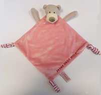 Cuddle cloth bear pink Jesus liebt mich embroidery