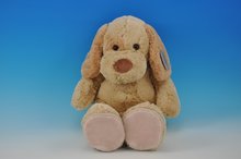 Knuffel grote hond 45cm Jesus loves you geborduurd