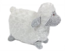 Plush sheep white/grey curly large 20x30cm