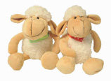 Plush sheep boy & girl 17cm (2)