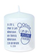 Candle 6cm God's original blue