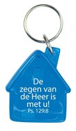 Sleutelhanger blauw de zegen van de Heer