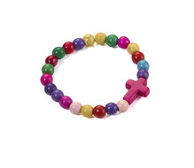 Children's Bracelet cross pink