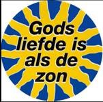 Sticker Gods liefde is als de zon