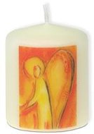 Blunt Candle angel oranje/yellow 6,5cm