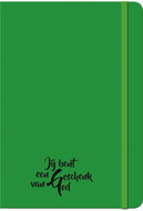 Schrijfboekje geschenk van God groen