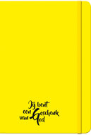 Schrijfboekje geschenk van God geel