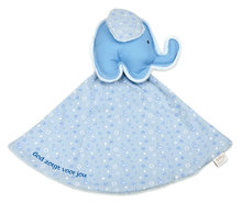 Tutdoek olifant God zorgt blauw