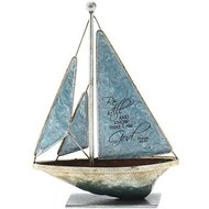 Metal sailboat be still and know