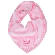 Baby bandana kroontje roze