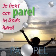 MDF wandbord 22x22cm je bent een parel in God's hand