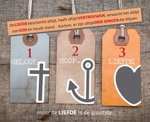 MDF wandbord 24x30cm geloof hoop liefde