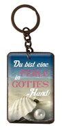 Schluesselanhaenger Du bist eine Perle in Gottes Hand