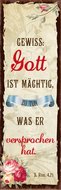 Magnet 5x15cm Gewiss: Gott ist maechtig zu tun