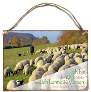 Wandhaenger MDF 14,8x21cm Ich bin der gute Hirte