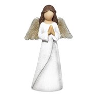 Figurine Angel praying hands/glitter 8,9x15,2cm