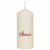 Kaars Amen 12 cm