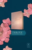 NLT THRIVE Devotional Bible for Women Rose imit. Leather