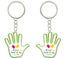 Keyring hand U legt Uw hand op mij