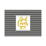 Ansichtkaart (6) God loves you