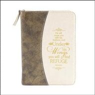 Journal zippered He will cover you