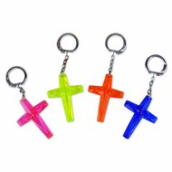 Keyring cross plastic (set6)