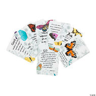 Laminated mini cards (8) spring butterfly