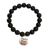 Armband mit Perlen faith hope love